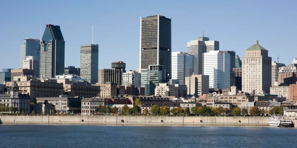 Montreal skyline Stock Photos