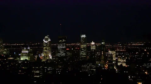 Montreal skyline in Quebec Video stock 69245244