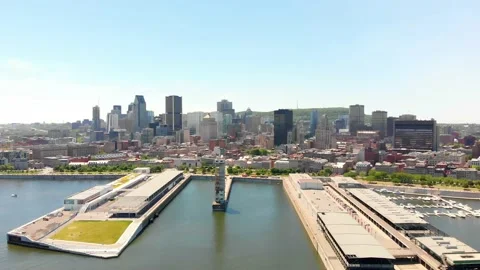 Montreal summer drone view Stock Footage 230107941