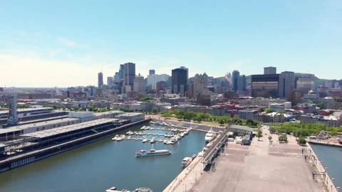 Montreal summer drone view Stock Footage 230109276
