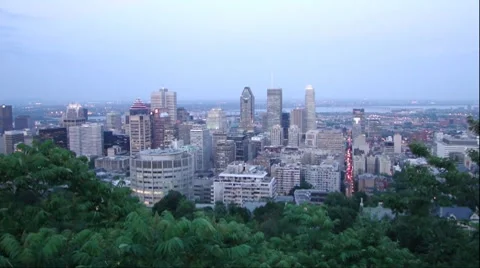 Montreal sunset timelapse Stock Footage 7903030