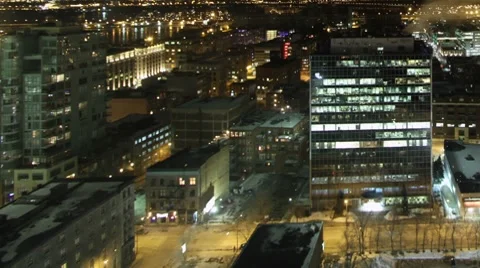 MONTREAL WinterFromDeltaHotel 動画素材 7733992