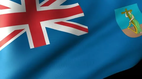 Montserrat Flag Waving Stock Footage 12229800