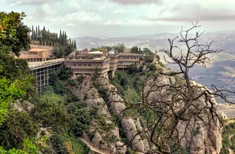 Montserrat Mountain. Stock Photos