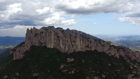 Montserrat Mountain Range Spain Stock Footage 86564590