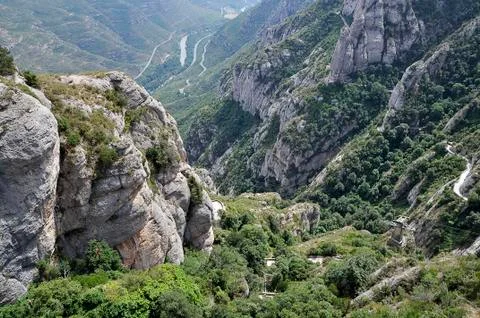 Montserrat mountains Stock-Fotos