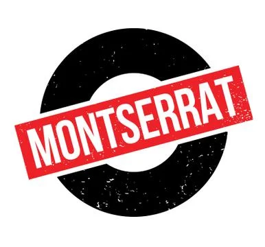 Montserrat rubber stamp Stock Illustration