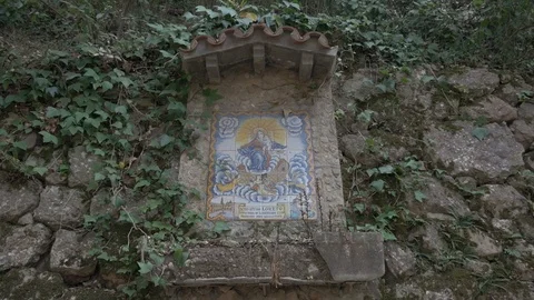 Montserrat tile art 2 loreto Stock Footage 106992028