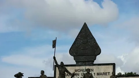 Monumen jogja 2 Stock Footage 220321068