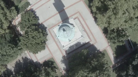 Monument aerial in brooklyn 스톡 동영상 39741595