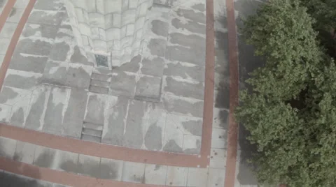 Monument aerial in brooklyn Stock Footage 39742573
