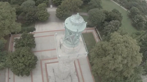 Monument aerial in brooklyn Stock Footage 39742586
