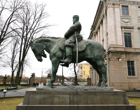 Monument to Alexander 3 Stock Photos