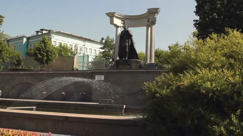 Monument to Alexander II Stock Footage 6074510
