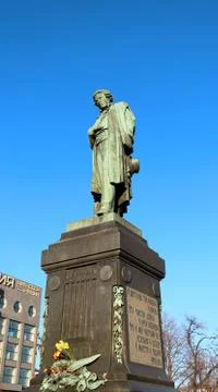 Monument to Alexander Pushkin Stock Photos