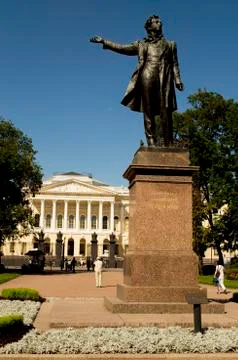 Monument to Alexander Pushkin Stock Photos
