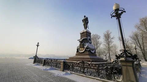 Monument to Alexander the third. Foto stock