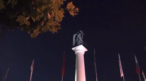 Monument to Archangel Michael Video stock 8690806