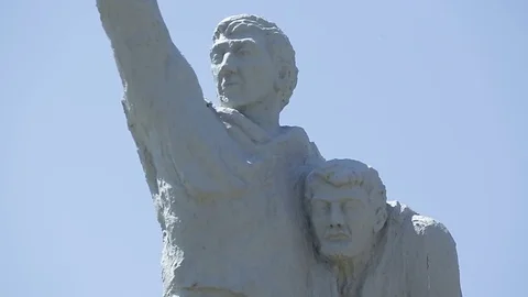 Monument in Ashkelon Stock Footage 76100926