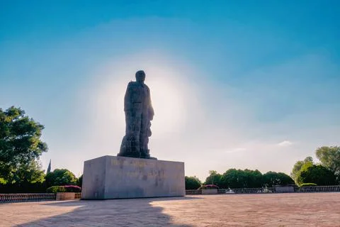 Monument to Benito Juarez in Cerro de las Campanas, Queretaro, Mexico Stock Photos