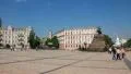 Monument to Bogdan Khmelnitsky on Sofiyskaya square in Kiev, Ukraine HD Footage