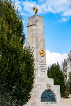 Monument in Budapest in memory of the Second World War heroes Stock Photos