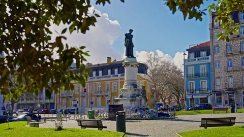 Monument Campo dos Martires da Patria Lisboa, Portugal. Lisbon, Portugal, 25 Stock Footage 305418904