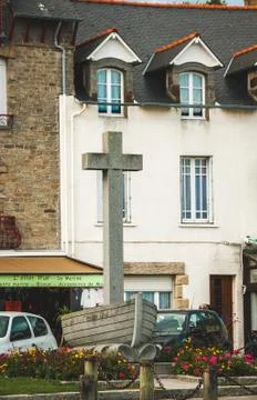 Monument in Cancale Stock Photos