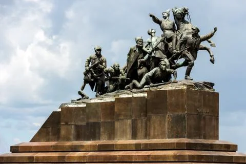 Monument of Chapaev Stock-Fotos