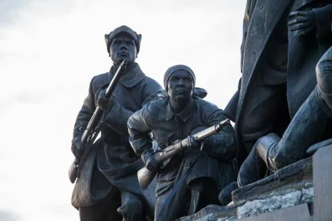 Monument to Chapaev in Samara Stock Photos