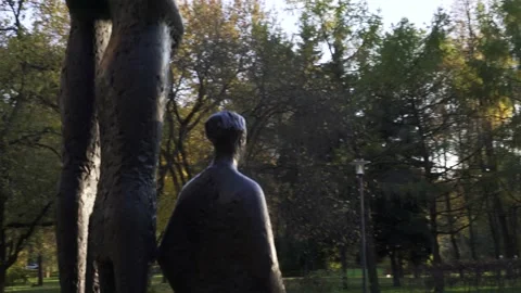 Monument "Children of the world" Stock Footage 162410409