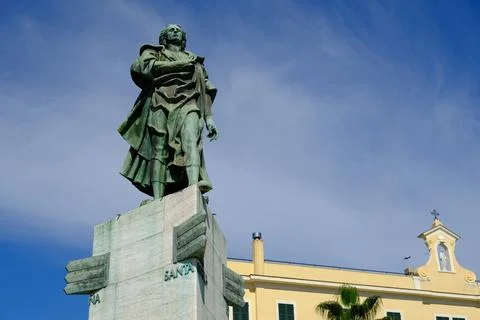 Monument to Christopher Columbus. Stock Photos