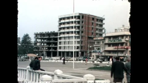 Monument in City Square Stock Footage 278040198