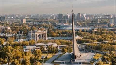 Monument Conquerors Of Space Stock Footage