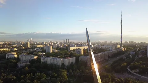 Monument to the conquerors of space Vídeo Stock 81635134