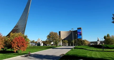 Monument to the Conquerors of space Stock Footage 97996592