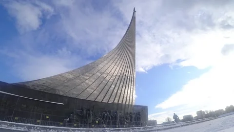 Monument to the Conquerors of Space Stock Footage 147630875