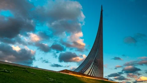 Monument to the Conquerors of Space, Russia Stock Footage 101824262