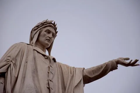 Monument of Dante Stock Photos