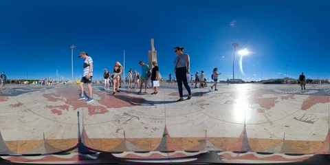 Monument to the Discoveries 360 VR Video stock 94370648