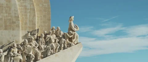 Monument to the Discoveries in Lisbon Stock Footage 151390924