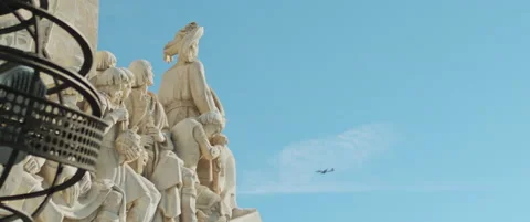 Monument to the Discoveries in Lisbon Stock Footage 151391113