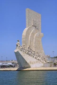 Monument to the Discoveries (Padrao dos Descobrimentos), Belem, Lisbon, Stock Photos