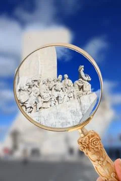 The monument to the  discoveries Stock Photos
