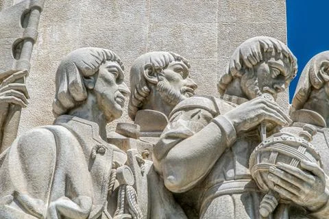 Monument to the Discoveries Stock Photos
