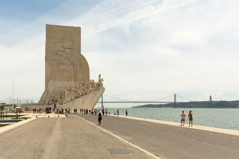 Monument to the Discoveries Stock Photos