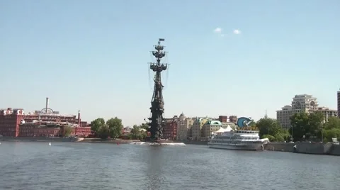 Monument To Emperor Peter. Part 5 Stock Footage 5736873