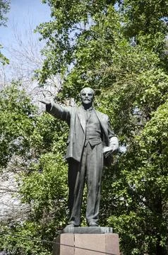 Monument to the founder of the USSR Lenin. Stock Photos