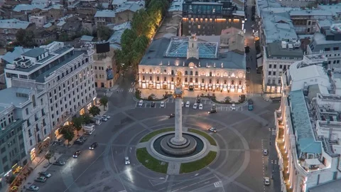 Monument of Freedom and Victory Stock-Footage 77269367