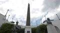 The Monument to French canal workers in Panama City 4k or 4k+ Resolution